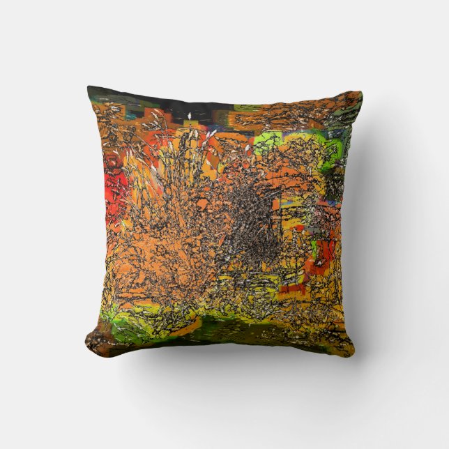 WILDFLOWERS THROW PILLOW (Front)