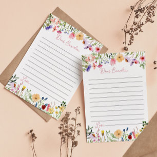 Wildflowers Time Capsule Note Message Card