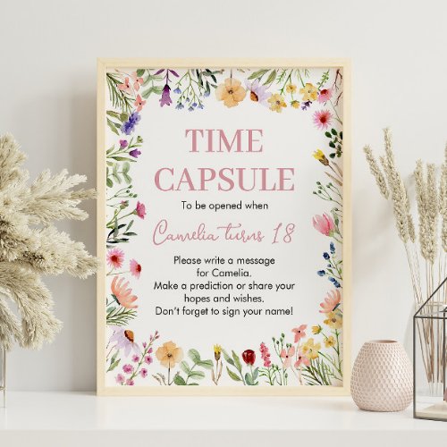 Wildflowers Time Capsule Poster