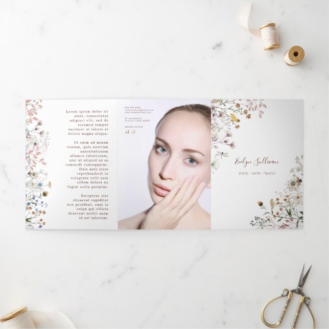 Wildflowers trifold brochure (Outside)