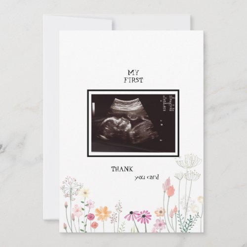 Wildflowers Ultrasound Photo Thank You Funny