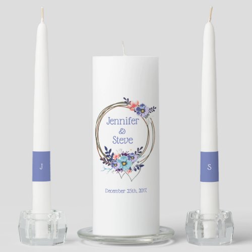 Wildflowers Unity Candle Set