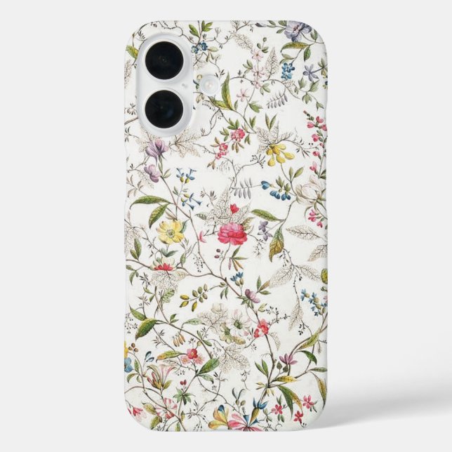 Wildflowers  vintage pattern iPhone / iPad case (Back)