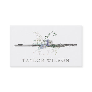 wildflowers violet flute teacher business card