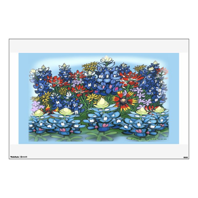 Wildflowers Wall Sticker (Front)