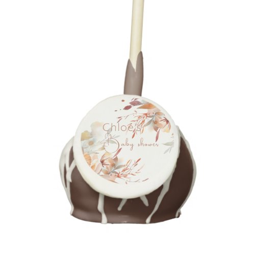  wildflowers watercolor baby shower  cake pops