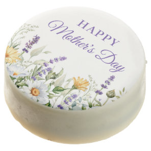 Wildflowers Watercolor Border Happy Mother's Day Chocolate Covered Oreo
