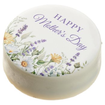 Wildflowers Watercolor Border Happy Mother's Day Chocolate Covered Oreo by annaleeblysse at Zazzle