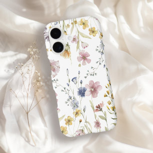 Wildflowers Watercolor Floral Pattern iPhone 17 Case