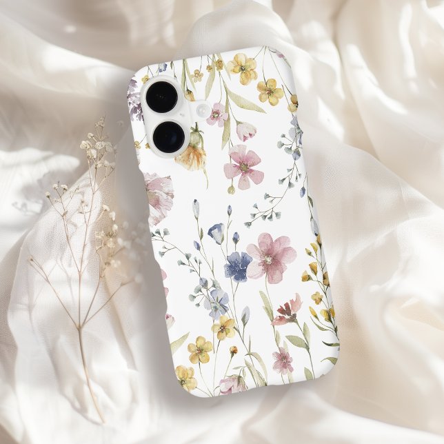 Wildflowers Watercolor Floral Pattern Case-Mate iPhone Case (Creator Uploaded)