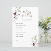 Wildflowers Watercolor Wishes for Baby (Standing Front)