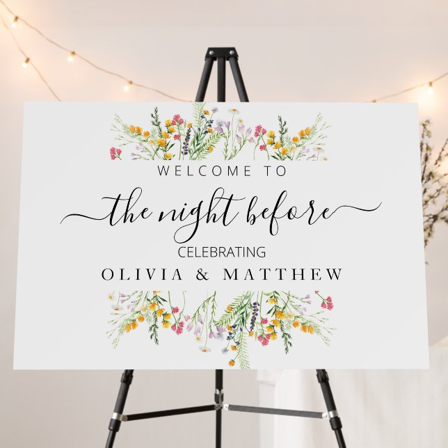 Wildflowers Welcome The night before rehearsal Foam Board (In Situ (Stand))