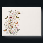 Wildflowers with Butterflies Floral Garden Wedding Envelope<br><div class="desc">This elegant design features rustic watercolor wildflowers and vintage butterflies.</div>