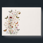 Wildflowers with Butterflies Floral Garden Wedding Envelope<br><div class="desc">This elegant design features rustic watercolor wildflowers and vintage butterflies.</div>