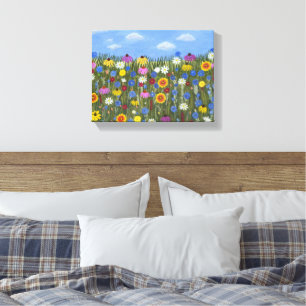 Wildflowers with Daisies Canvas Print