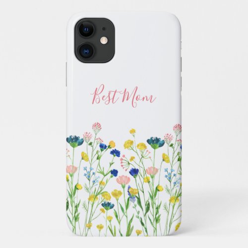 Wildflowers with name  Case_Mate iPhone Case