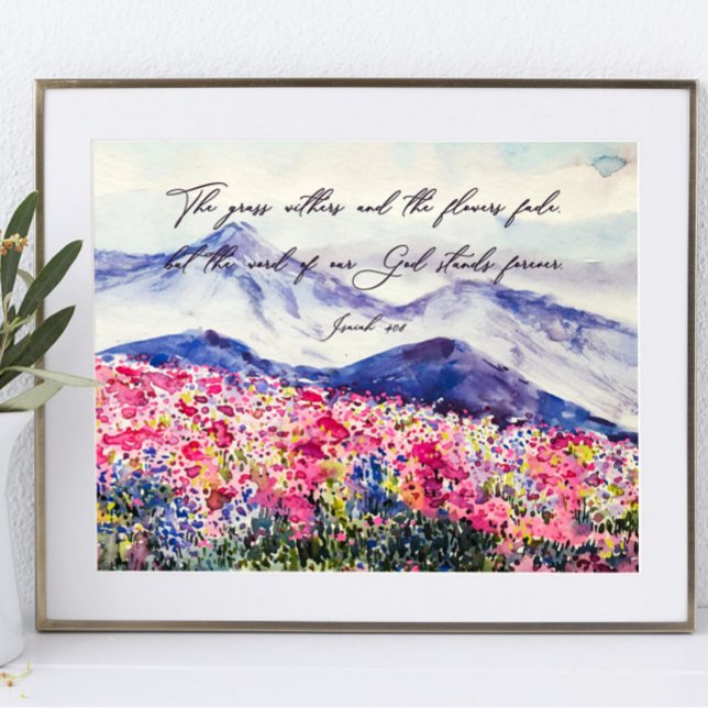 Wildflowers, Words of God stands  Poster (Creator Uploaded)