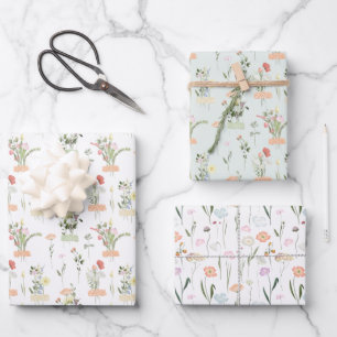 Wildflowers Wrapping Paper Sheets