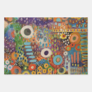 Wildflowers wrapping paper sheets