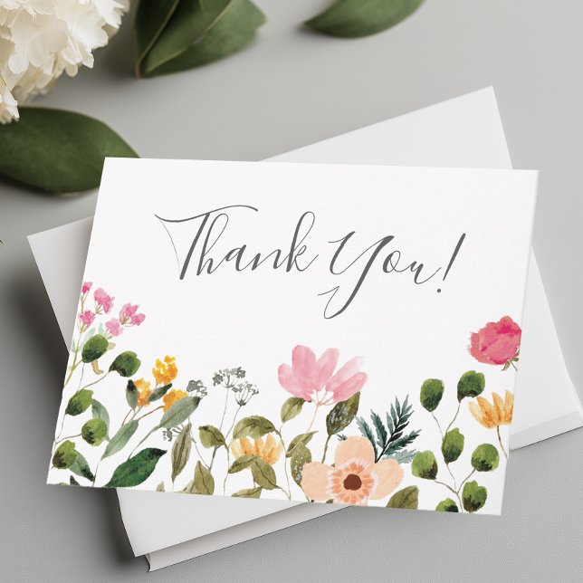 Wildflowr Floral Thank You (Wildflower Floral Thank You Card)