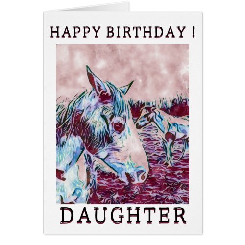 Wildhorse Birthday Card