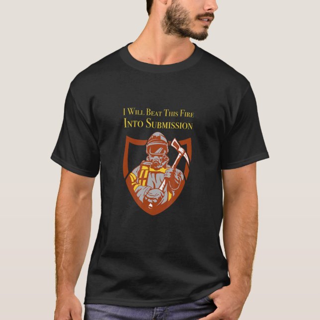Wildland Firefighter Smokejumper Fire Eater T-Shirt (Front)