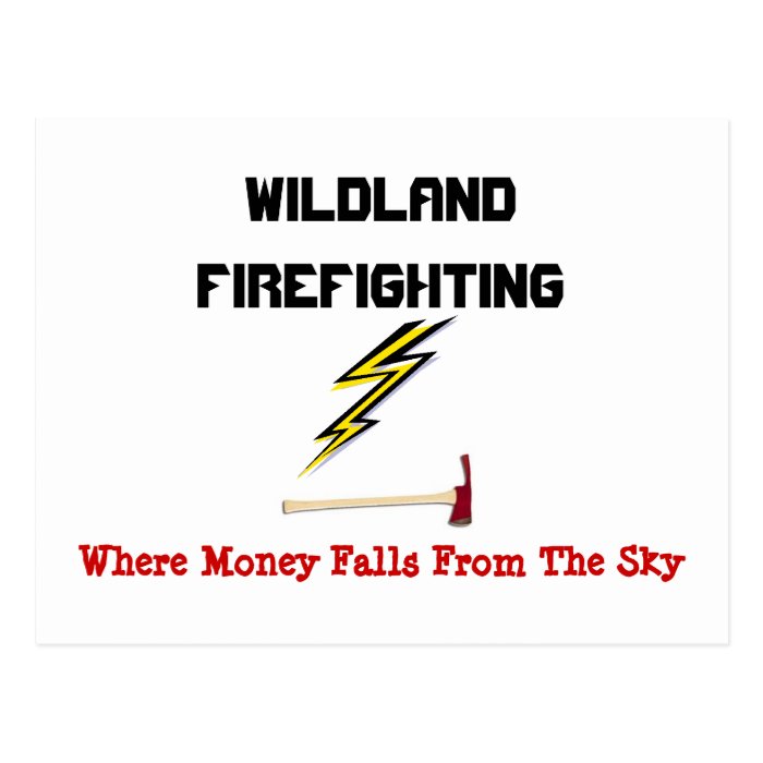 Wildland Firefighting Postcard