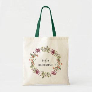 Wildlflower Meadow Wedding Bridesmaid Wedding Tote Bag