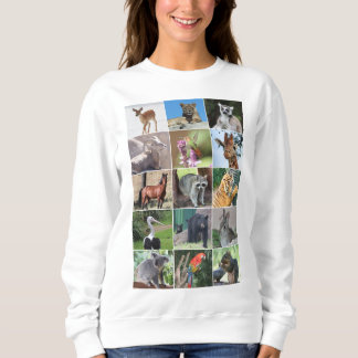 Wildlife 15 Animals Pictured in the Wild Sweatshirt