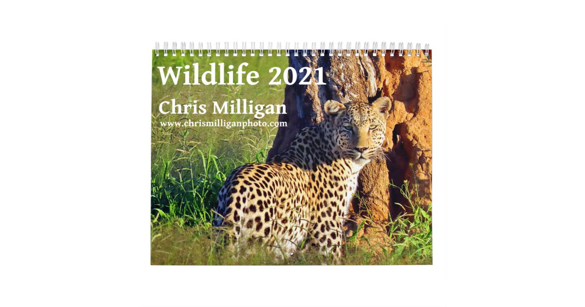 Wildlife 2021 by Chris Milligan Calendar Zazzle