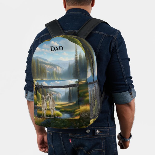 Wildlife and Nature Personalized  Printed Backpack (Insitu (Model))