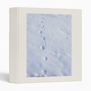 Wildlife Animal Footprints Tracks in Snow Binder