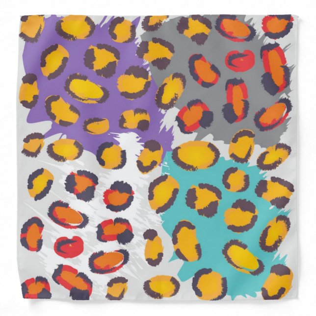 Wildlife animal pattern bandana (Front)