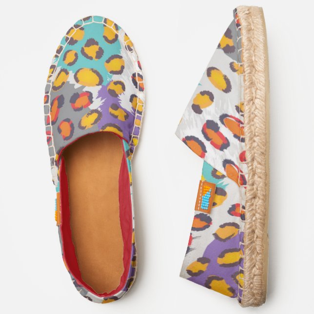 Wildlife animal pattern espadrilles (Side)