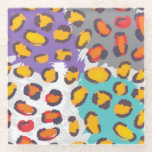 Wildlife animal pattern glass coaster