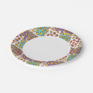 Wildlife animal pattern paper plates