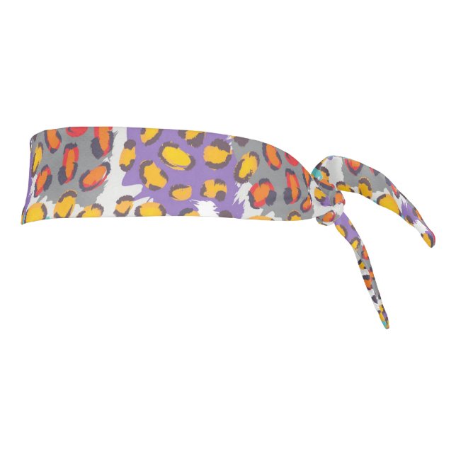 Wildlife animal pattern tie headband (Rotate 90)