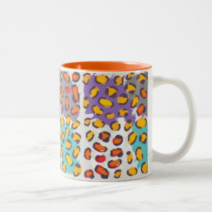 Wildlife animal pattern Two-Tone coffee mug