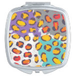 Wildlife animal pattern vanity mirror