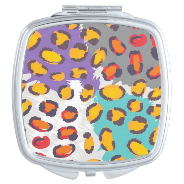 Wildlife animal pattern vanity mirror (Front)