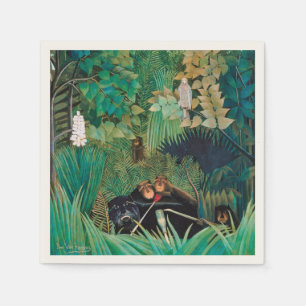 Wildlife Animals in Tropical Forest Napkins