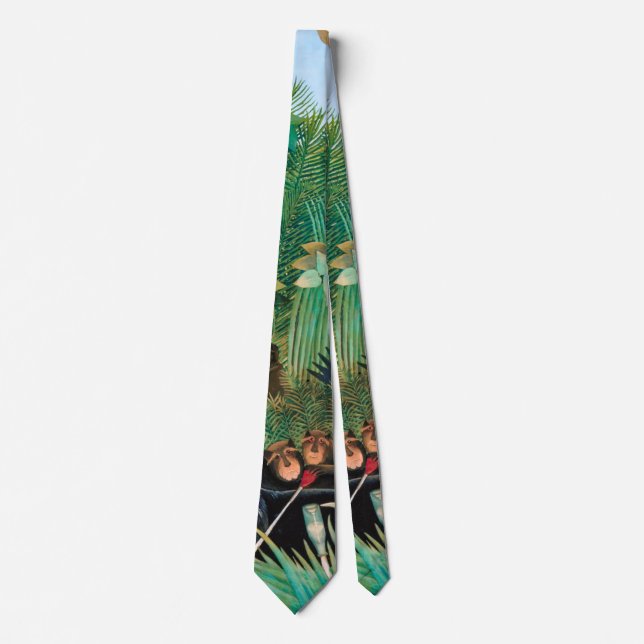 Wildlife Animals in Tropical Forest Neck Tie (Front)