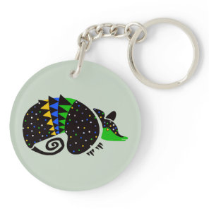 Wildlife - ARMADILLO - Nature -Endangered animal Keychain