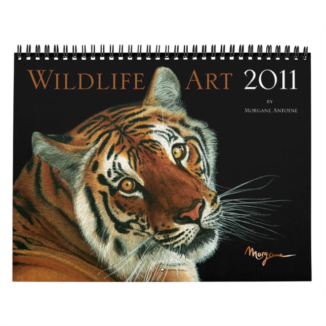 Wildlife Art 2011 calendar by Morgane Antoine (Cover)