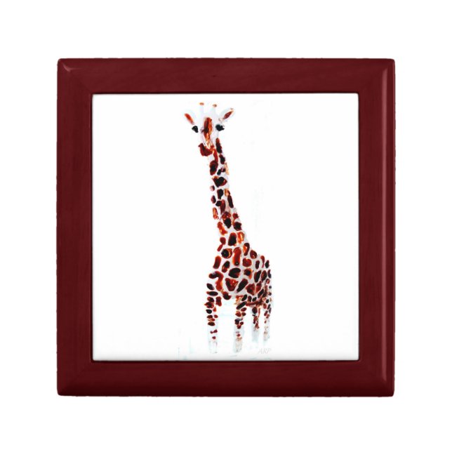 Wildlife Art Giraffe Jewelry Box (Front)