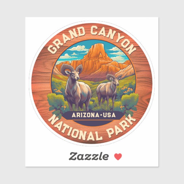 Wildlife at Grand Canyon National Park Arizona Sticker (Sheet)