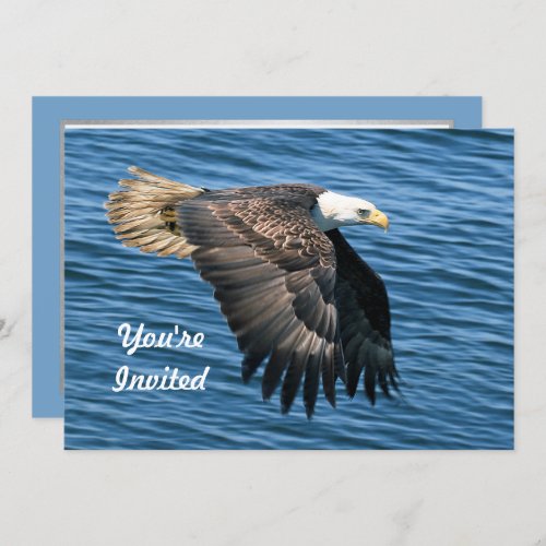 Wildlife Bald Eagle Photo Birthday Invitation