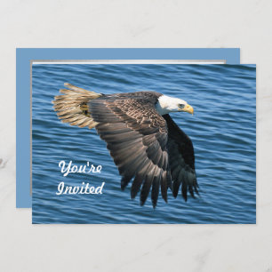 Wildlife Bald Eagle Photo Birthday Invitation