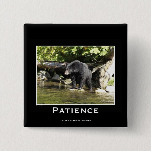 Wildlife Bears Animal-lovers Design Button (Front)