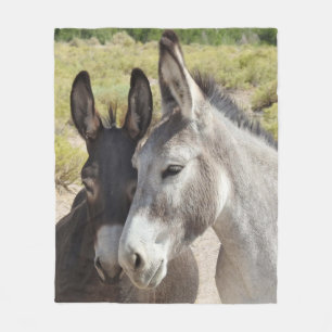 Wildlife blanket, wild burros, nature, animals
